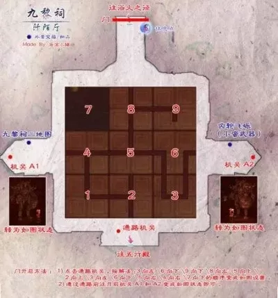 仙剑5九黎祠九宫格-仙剑九宫格解谜攻略