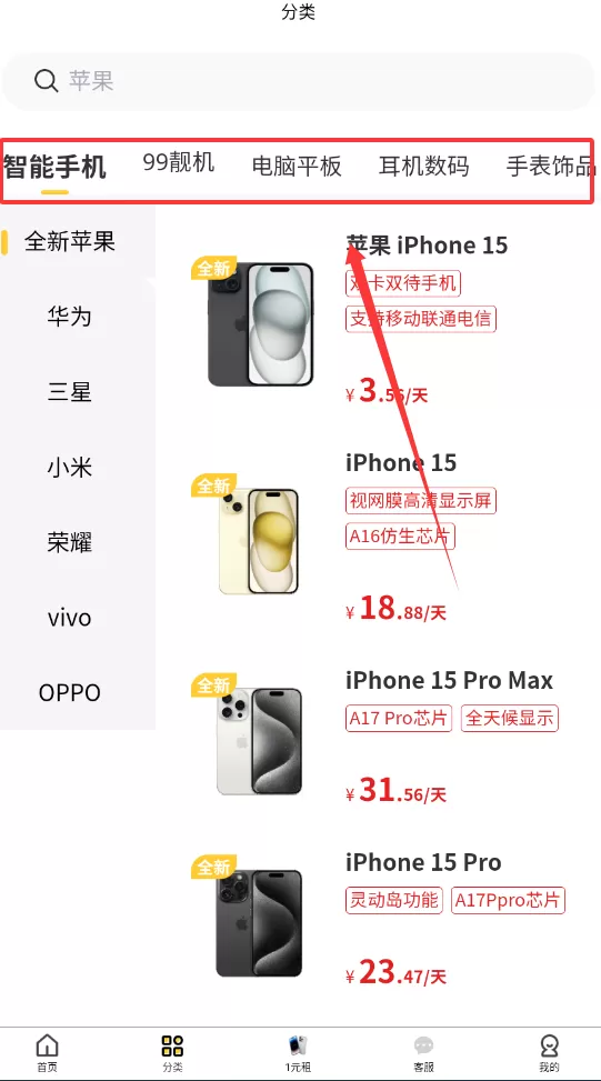 月月租